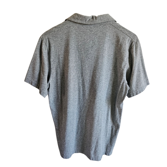 Public Rec Gray Short Sleeve Pima Cotton Go-to Athletic Fit Polo Shirt - Picture 2 of 13